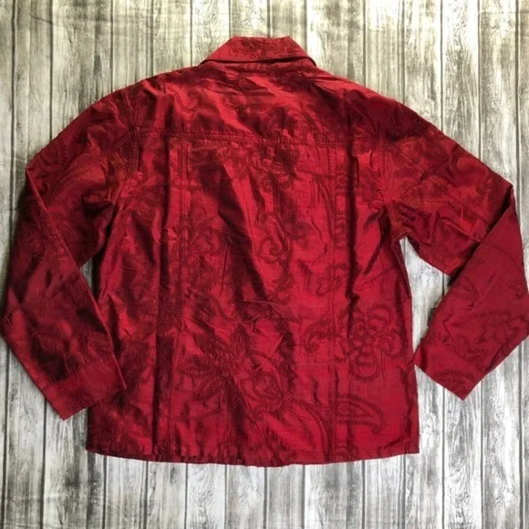 Chico’s Jacket Red Jacket NWT Chico’s Size…